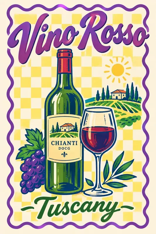 Retro Pop Art Summer Graphics