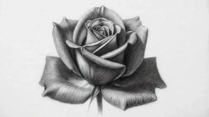 Realistic Monochrome Botanical Sketches