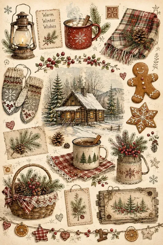 Vintage Country Collages