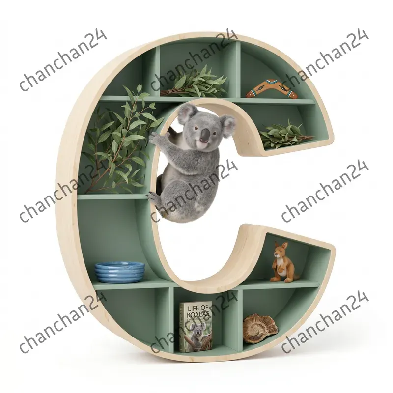 Smart 3D Animal Alphabet Shelves