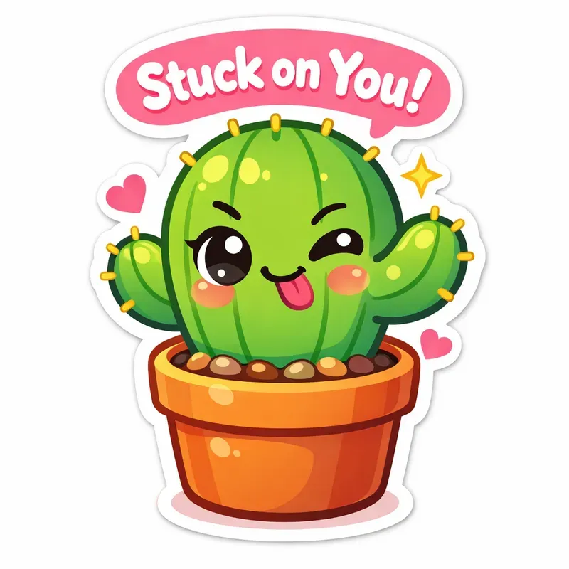 Valentine Love Stickers Anthropomorphic