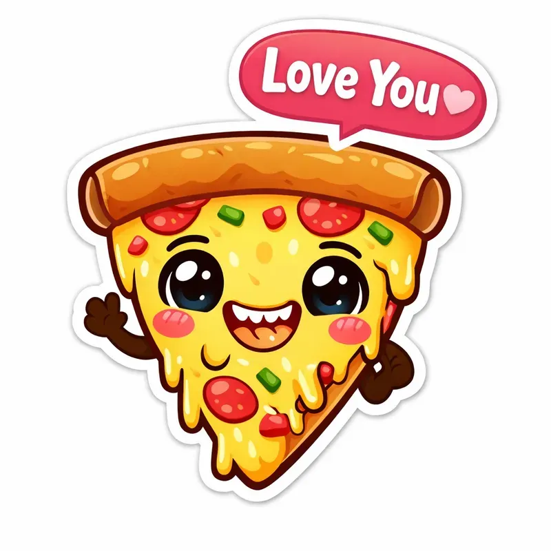 Valentine Love Stickers Anthropomorphic