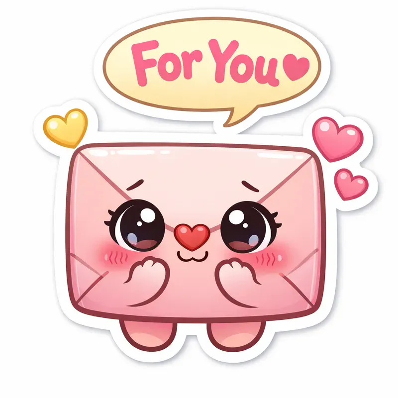 Valentine Love Stickers Anthropomorphic