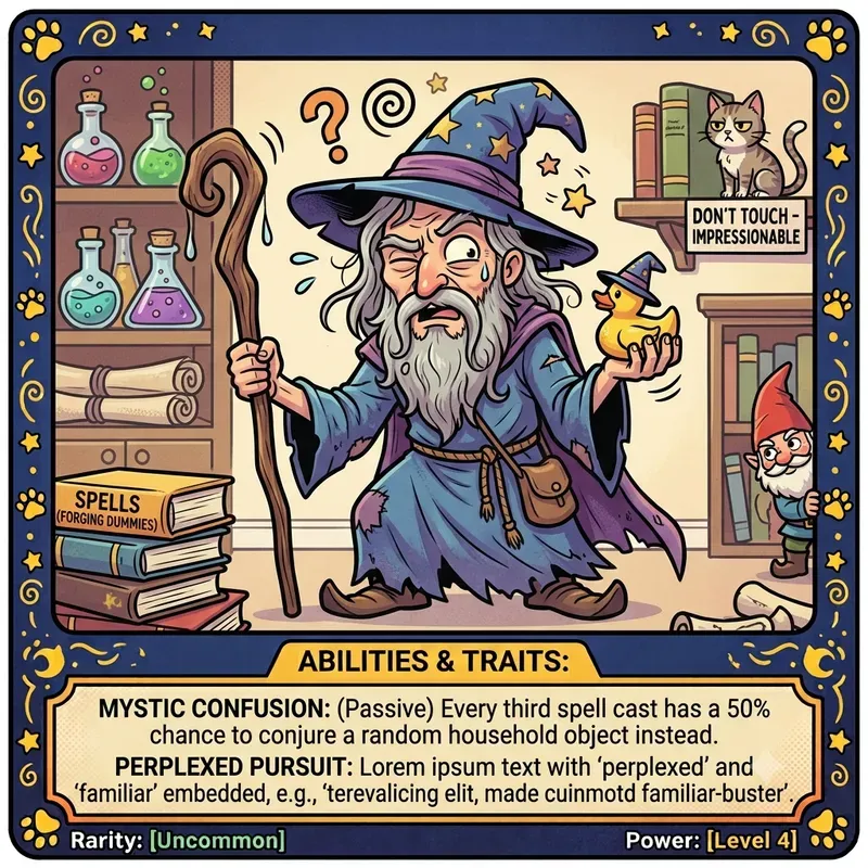 Funny Comic Trading Cards