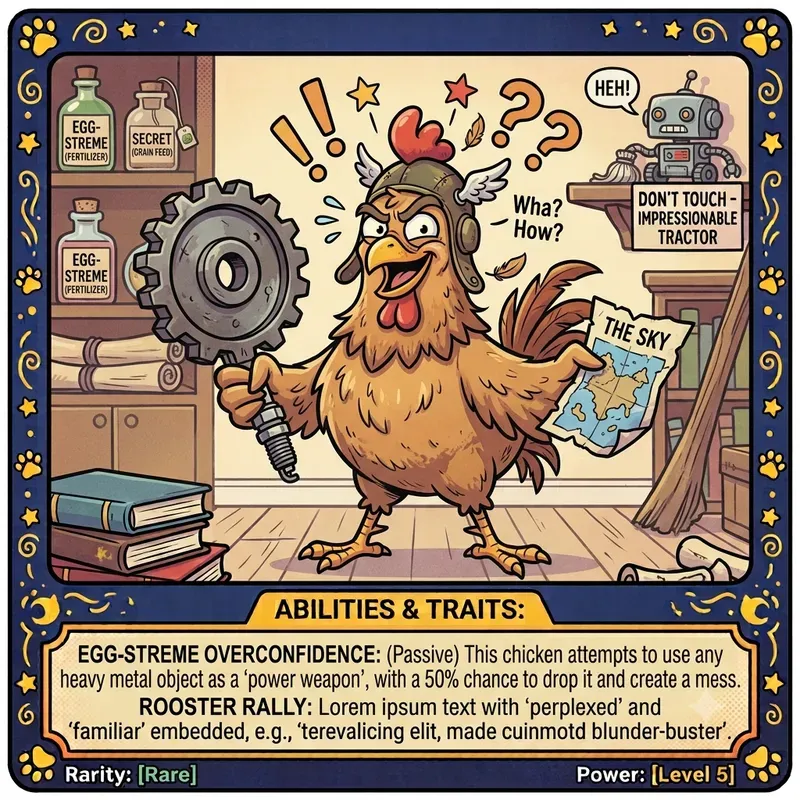 Funny Comic Trading Cards