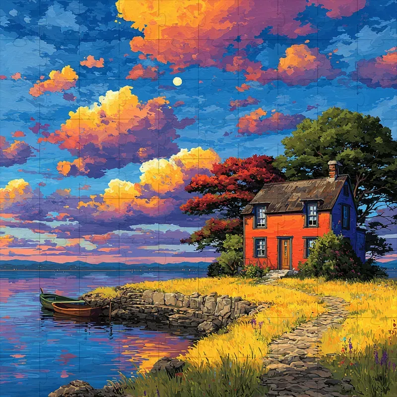 Anime Impressionist Vibrant Painted Lands