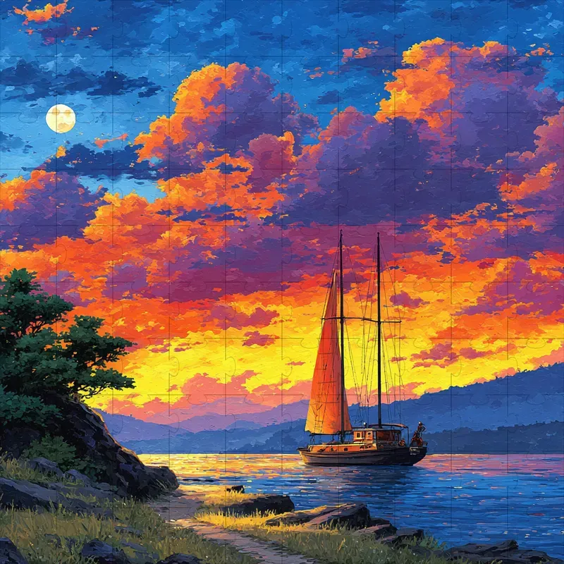 Anime Impressionist Vibrant Painted Lands
