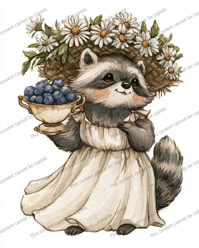 Cute Vintage Watercolor Animals
