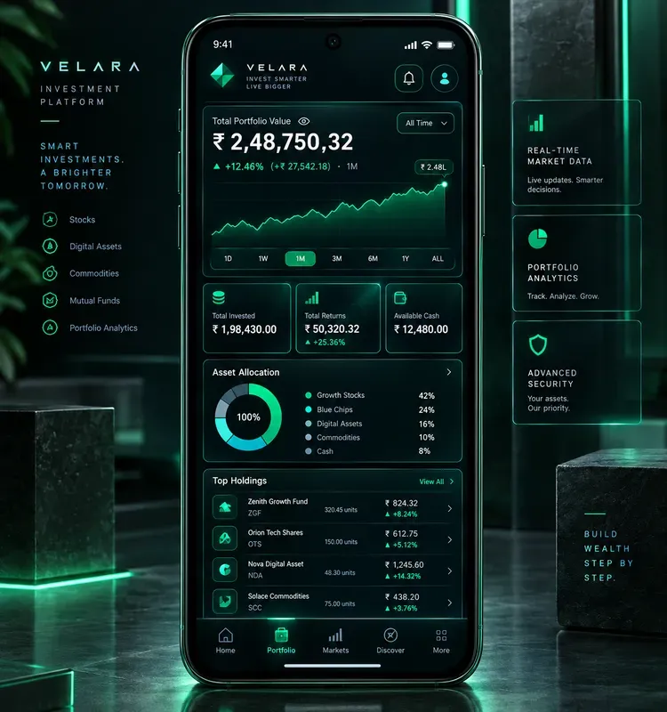 Neonbrutalist Finance App UIs