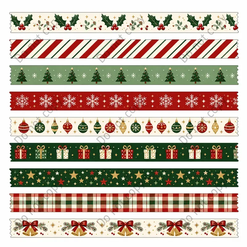 Washi Tape Strip Sheets Any Themes