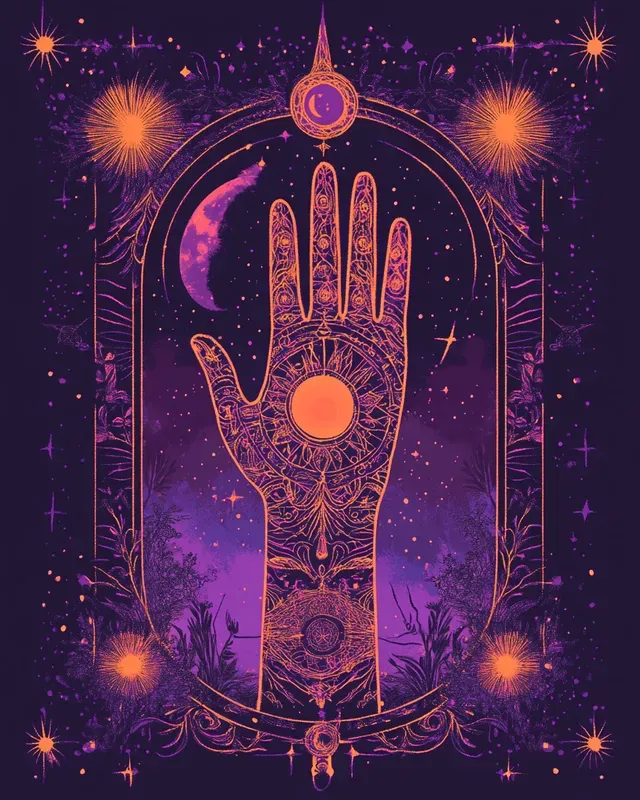 Mystical Tarot Psychedelic Art