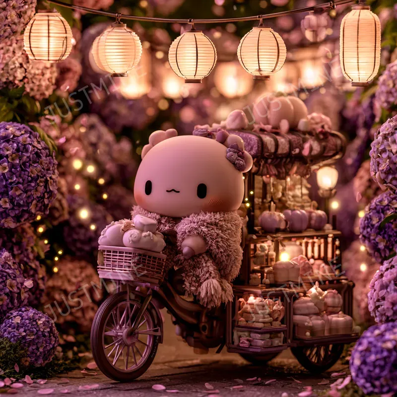 Kawaii Spring Rain Collectible Art