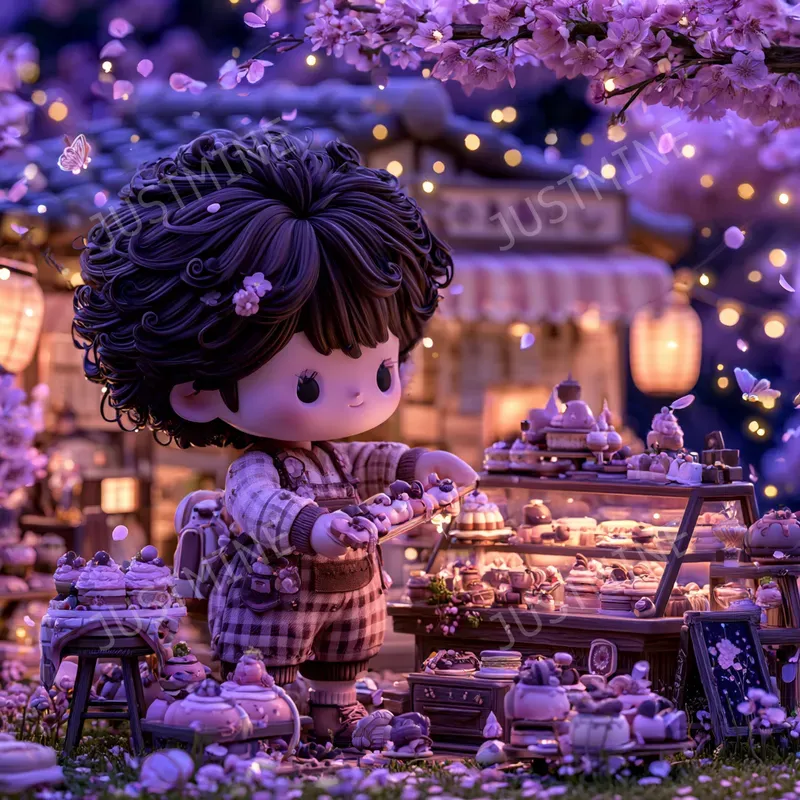 Kawaii Spring Rain Collectible Art