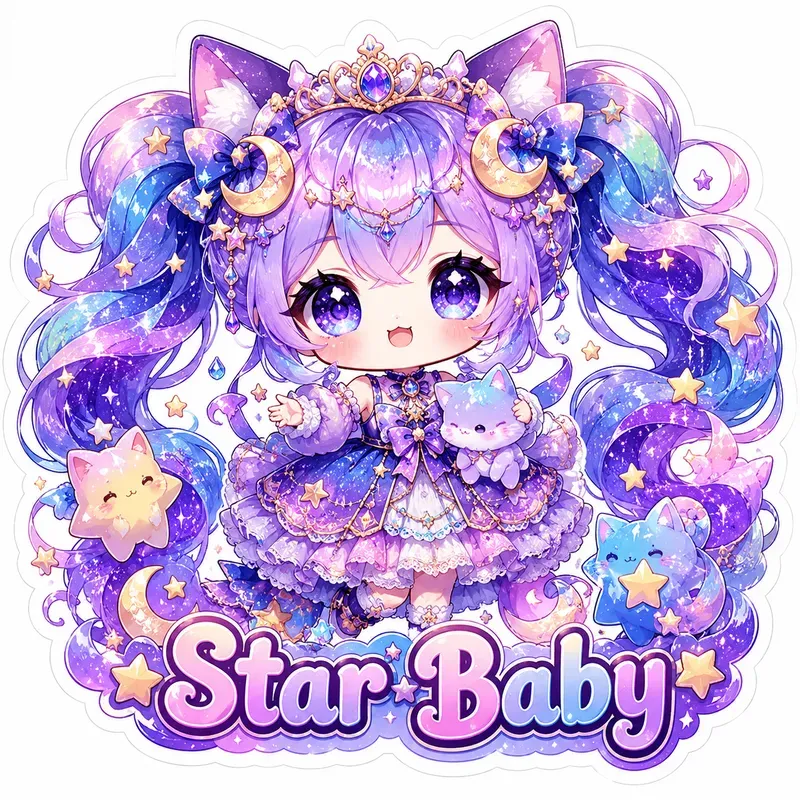 Kawaii Sticker Dream Mascot Sets Deluxe