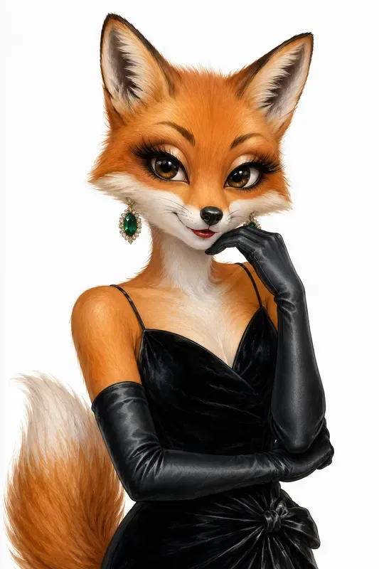 Whimsical Fashion Animal Portraits