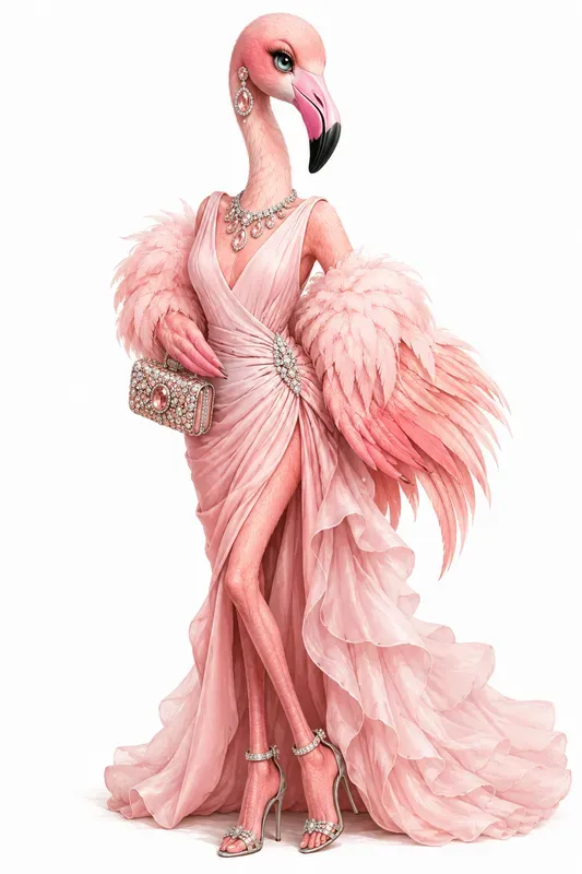 Whimsical Fashion Animal Portraits