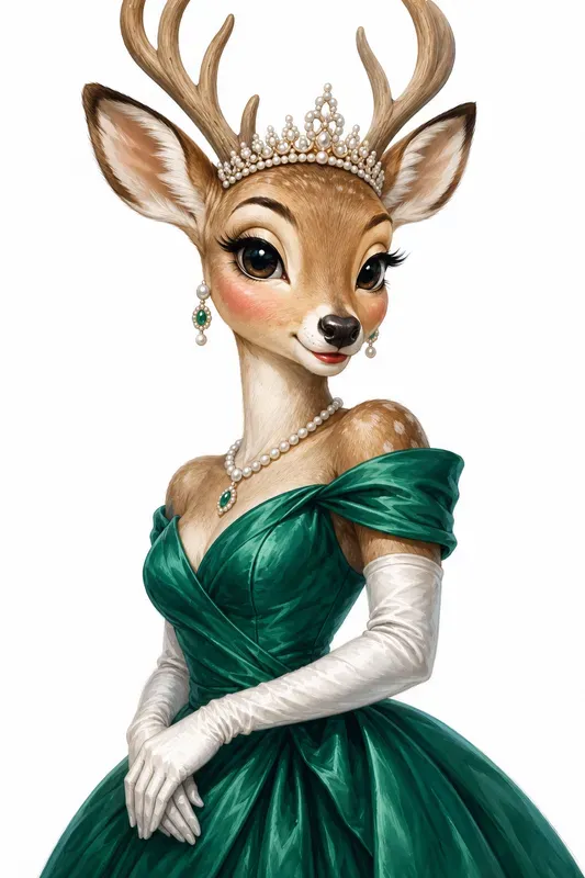 Whimsical Fashion Animal Portraits