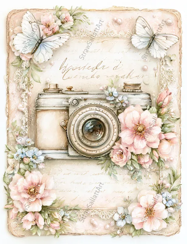 Vintage Romantic Junk Journal Ephemera