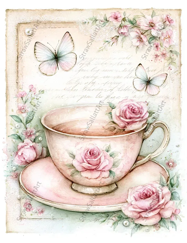 Vintage Romantic Junk Journal Ephemera