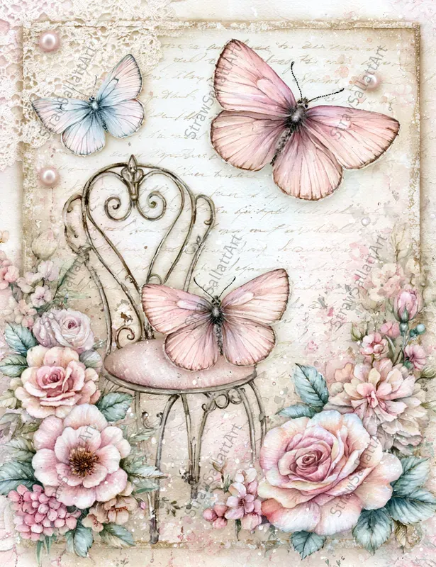 Vintage Romantic Junk Journal Ephemera
