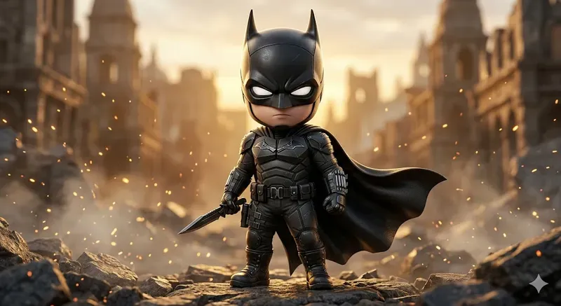 3D Chibi Superhero Characters