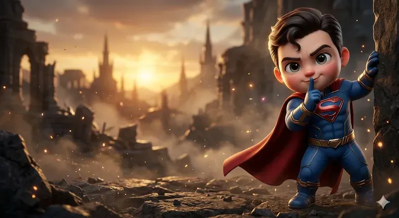 3D Chibi Superhero Characters