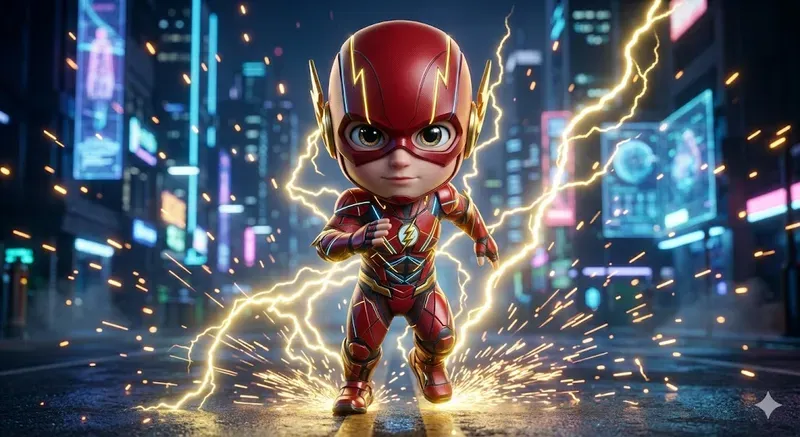 3D Chibi Superhero Characters