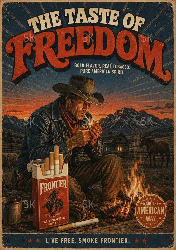 Cinematic Vintage Advertisement Posters