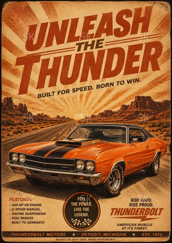 Cinematic Vintage Advertisement Posters
