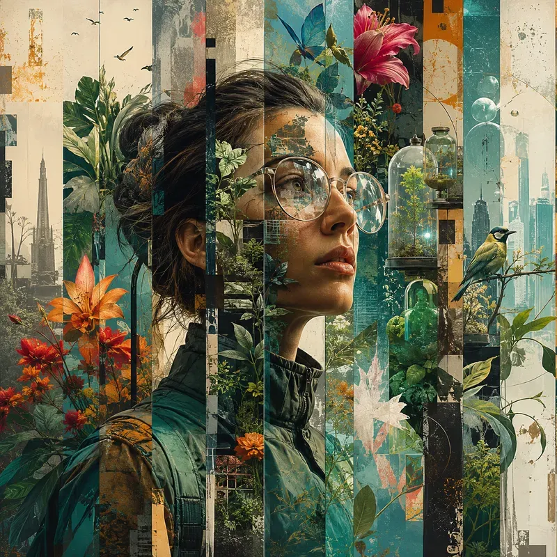 Fragmented Identity Collage Art Packs