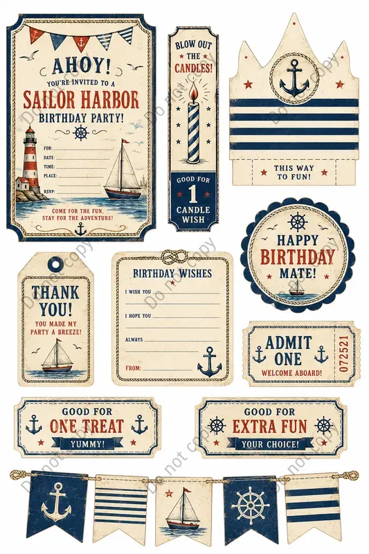 Vintage Birthday Party Ephemera