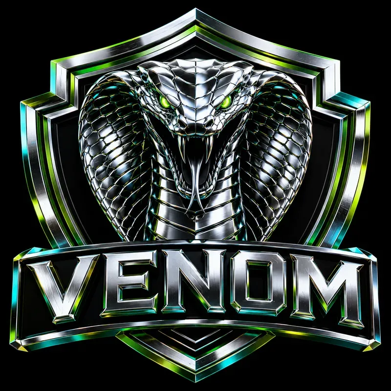 Metallic Chrome Mascot Logo Generator