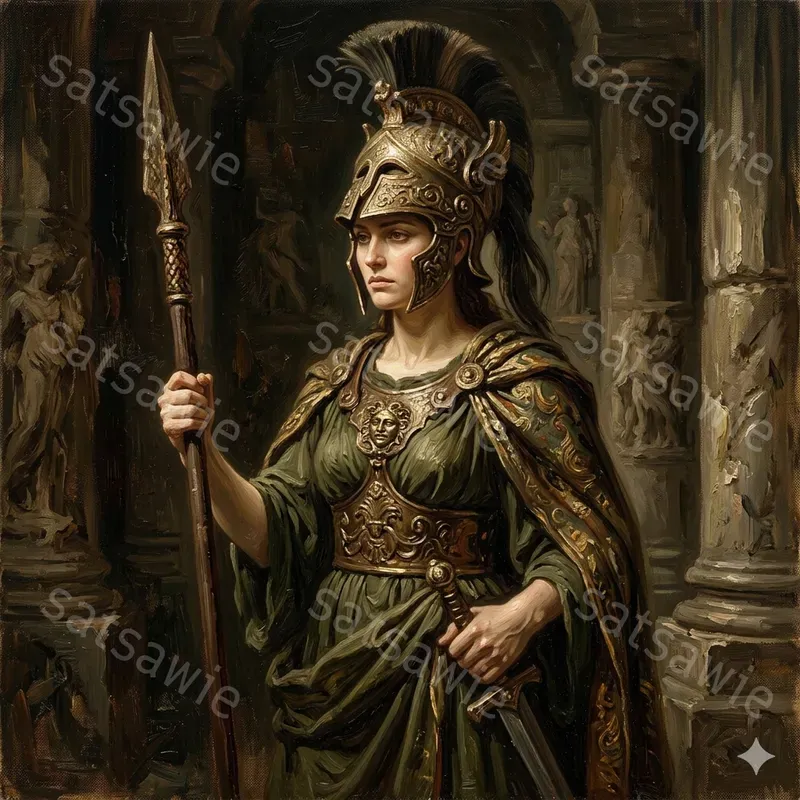 Classical Greek Oil Portraits