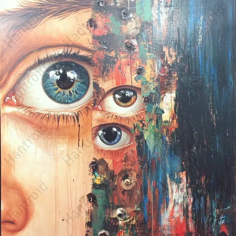 Surreal Art With Abstract Faces