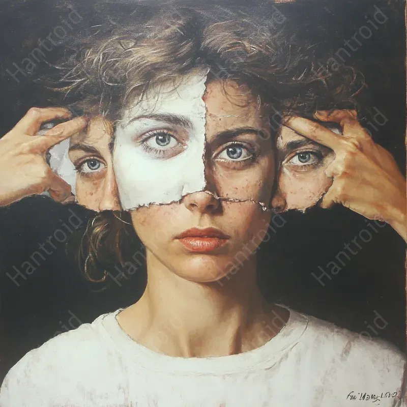 Surreal Art With Abstract Faces