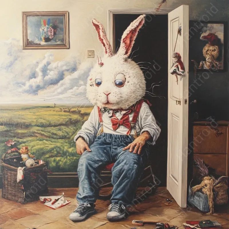 Surreal Art With Abstract Faces