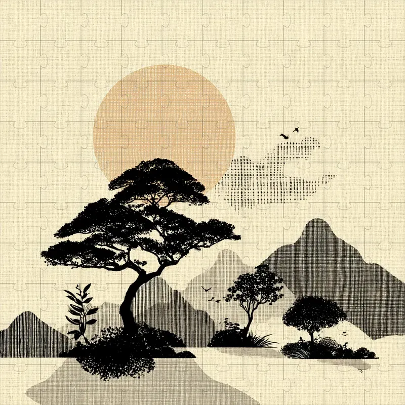 Ink Folk Minimal Cozy Cute Art