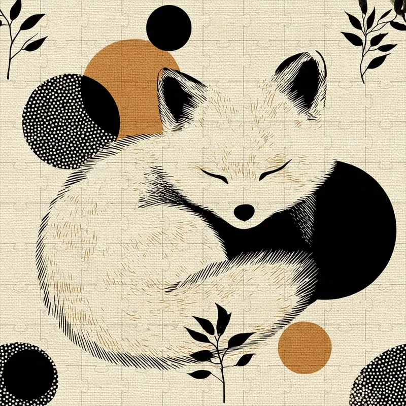 Ink Folk Minimal Cozy Cute Art