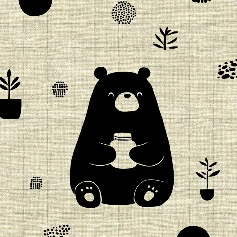 Ink Folk Minimal Cozy Cute Art