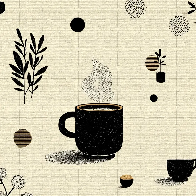 Ink Folk Minimal Cozy Cute Art