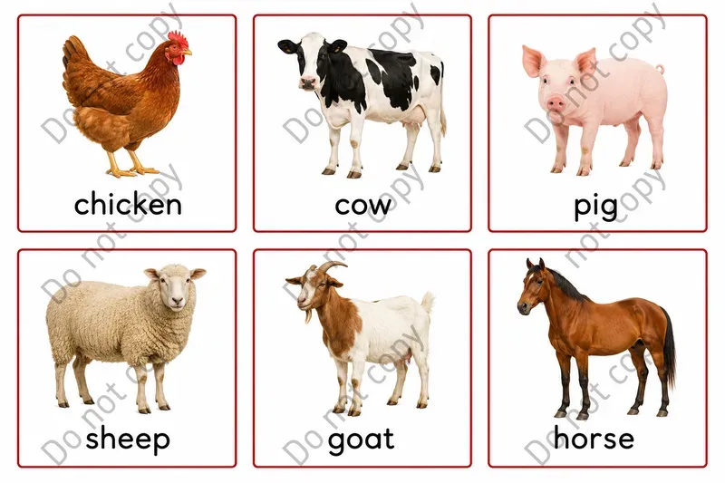 Montessori Picture Word Cards