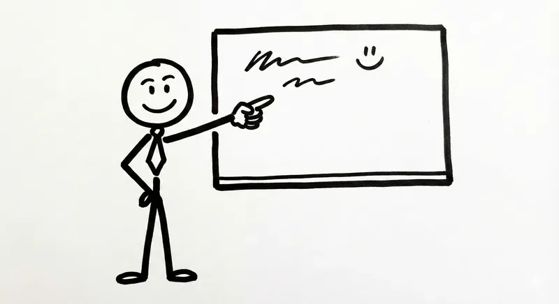 Minimalist Stick Figure Doodles