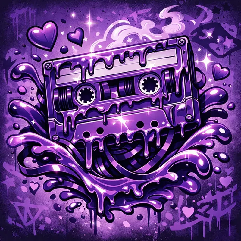 Purple Drip Street Art Generator