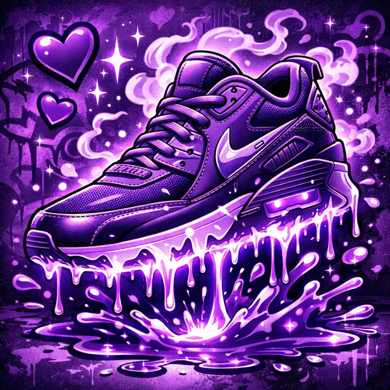 Purple Drip Street Art Generator