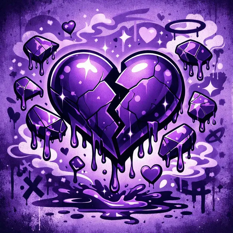 Purple Drip Street Art Generator