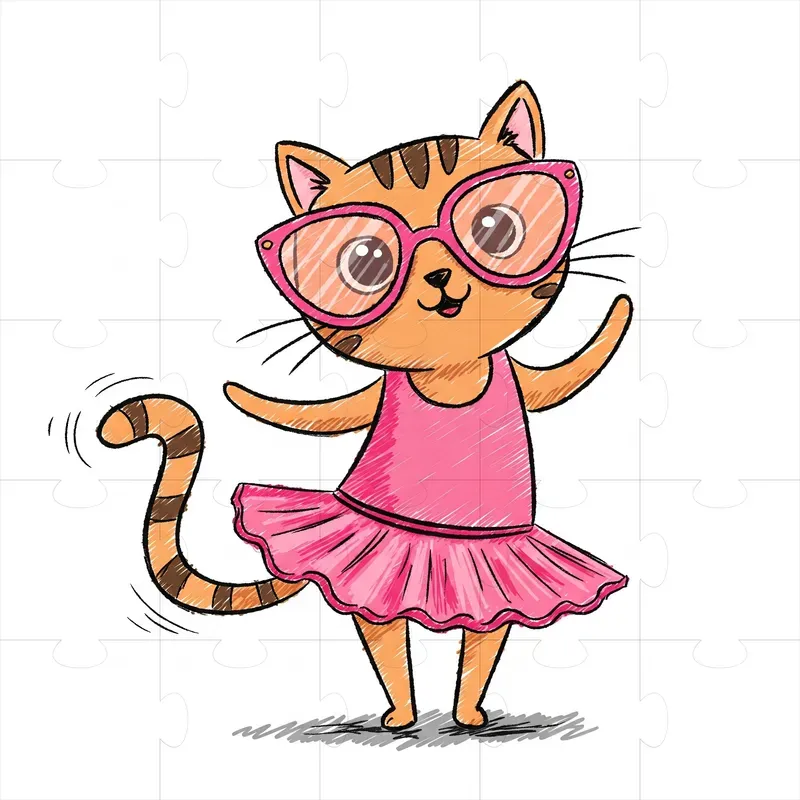 Childlike Crayon Sketch Characters