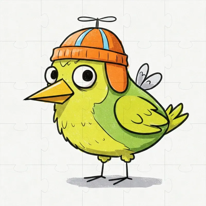 Childlike Crayon Sketch Characters