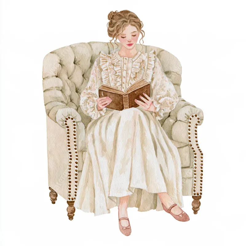 Romantic Coquette Watercolor Cliparts