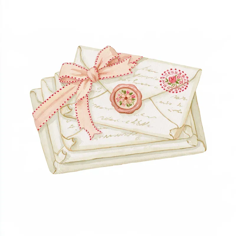 Romantic Coquette Watercolor Cliparts