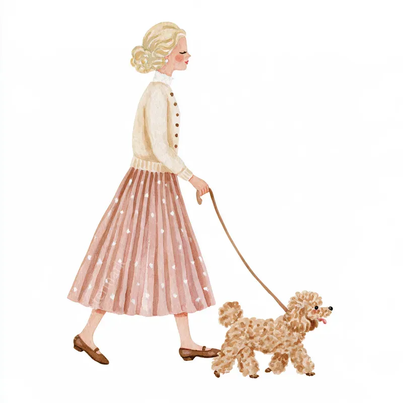 Romantic Coquette Watercolor Cliparts